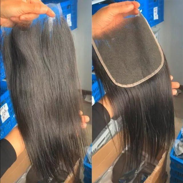 Brazilian Deep Wave 13X4 Lace Frontal Virgin Swiss Lace Frontal Pre Plucked Natural Hairline with Baby Hair