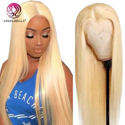 Wholesale 613 Blonde 13X4 Lace Frontal Wig Cheap Brazilian Remy Long Straight Hair Lace Front Wig Human Hair Wigs for Woman
