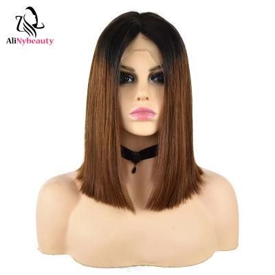 Top Sale Virgin Human Hair Straight Short Bob Lace Front Wig
