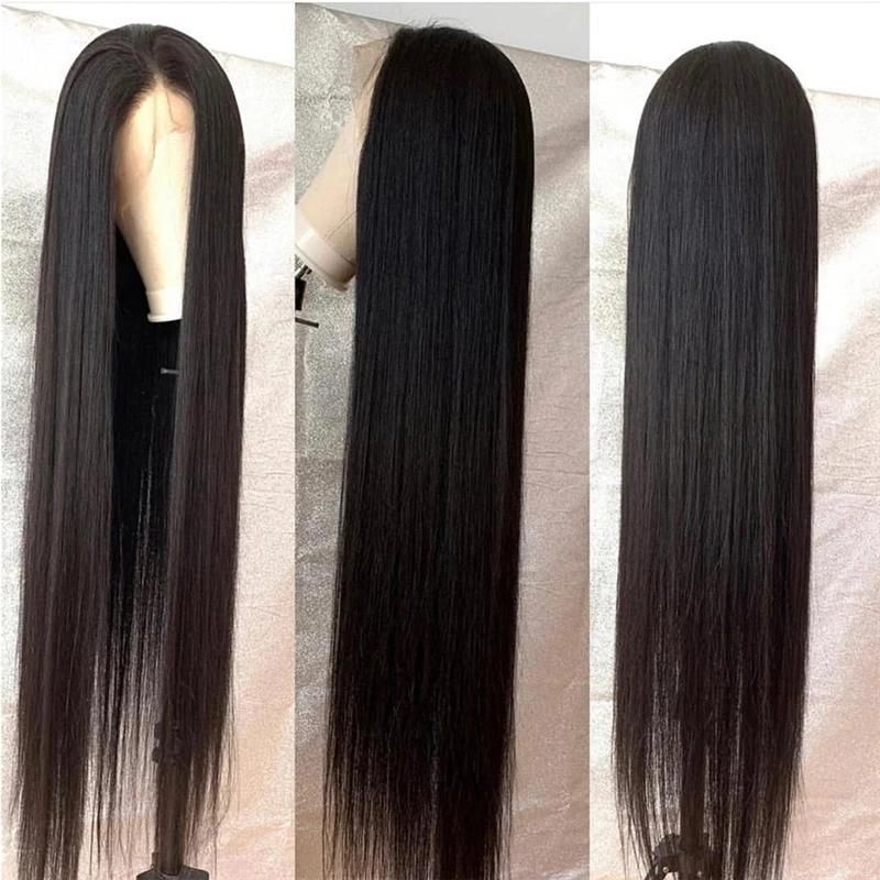 Film Transparent Swiss Lace Front Wig, Pre Plucked Raw Virgin Hair Wig HD Lace Wig Lace Front, HD Lace Frontal Wig for Black Women