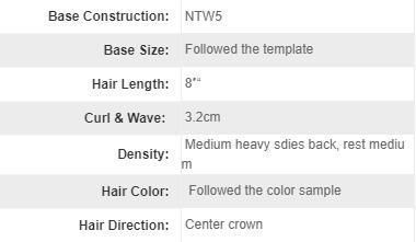 Best Quality Human Hair Men Hair Replacement Systems