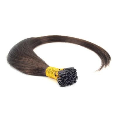 Natural and Straight Keratin I Tip Hair Extensions for Women