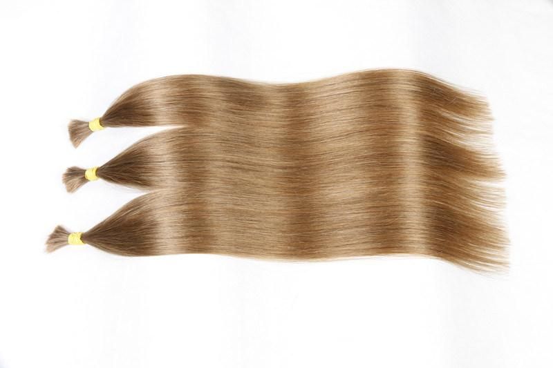 100% Real Bulk Virgin Brazilian Human Hair Extension Silky Straight