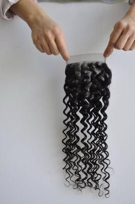 Virgin Human Hair Lace Closure at Wholesale Price (Deep Curly)