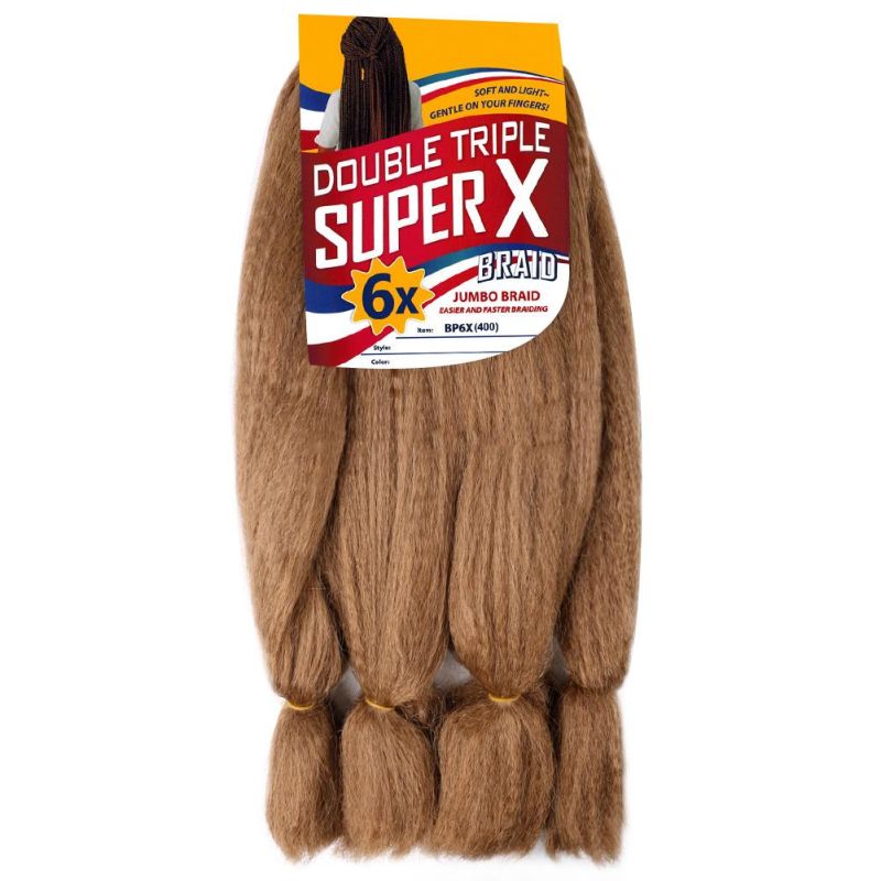 Expression Extension Crochet 24 Inch Synthetic Hair 6X Super Jumbo Braid Hair Braiding