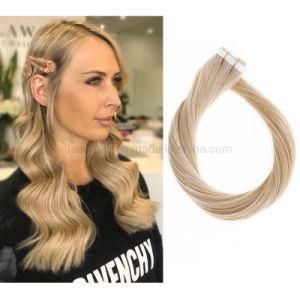 #16 Top Quality Double Drawn Weft Hair Straight PU Tape Human Natural Hair Extension