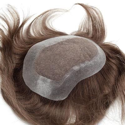 Men&prime;s High Quality Luxury Hair Piece - Custom Fusion PU &amp; Lace Finish