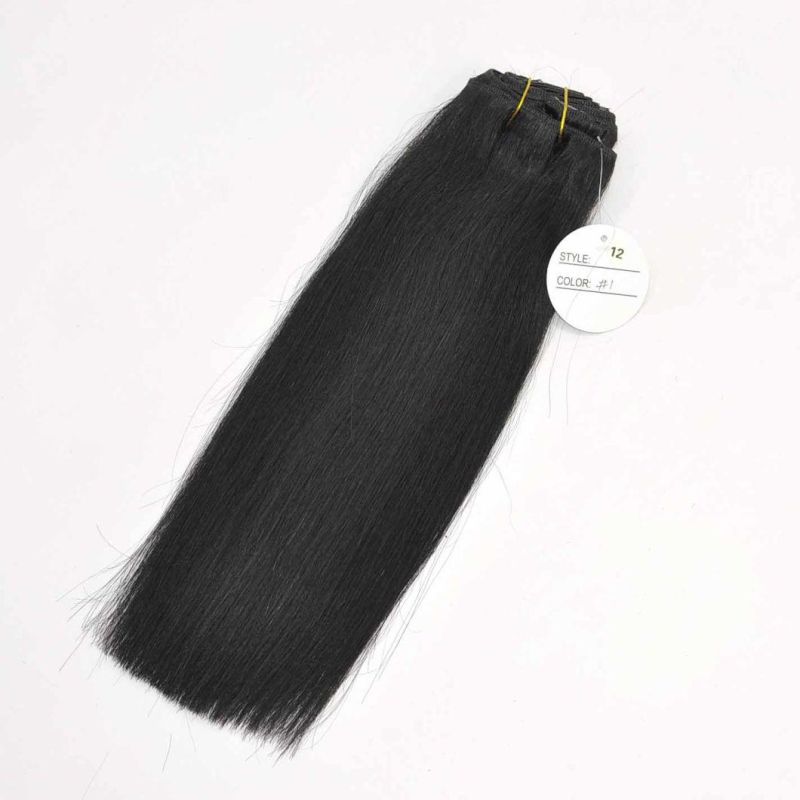 Natual Color Top Quality Full Thick Remy Human Hair Extensions