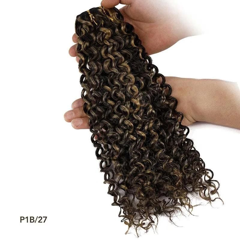 Remy Kinky Curly Colorful Human Hair Extensions 12-26′′