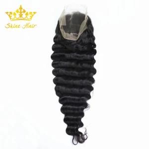 High Quality No Shedding No Tangle Human Hair of Full Lace Wig Deep Wave