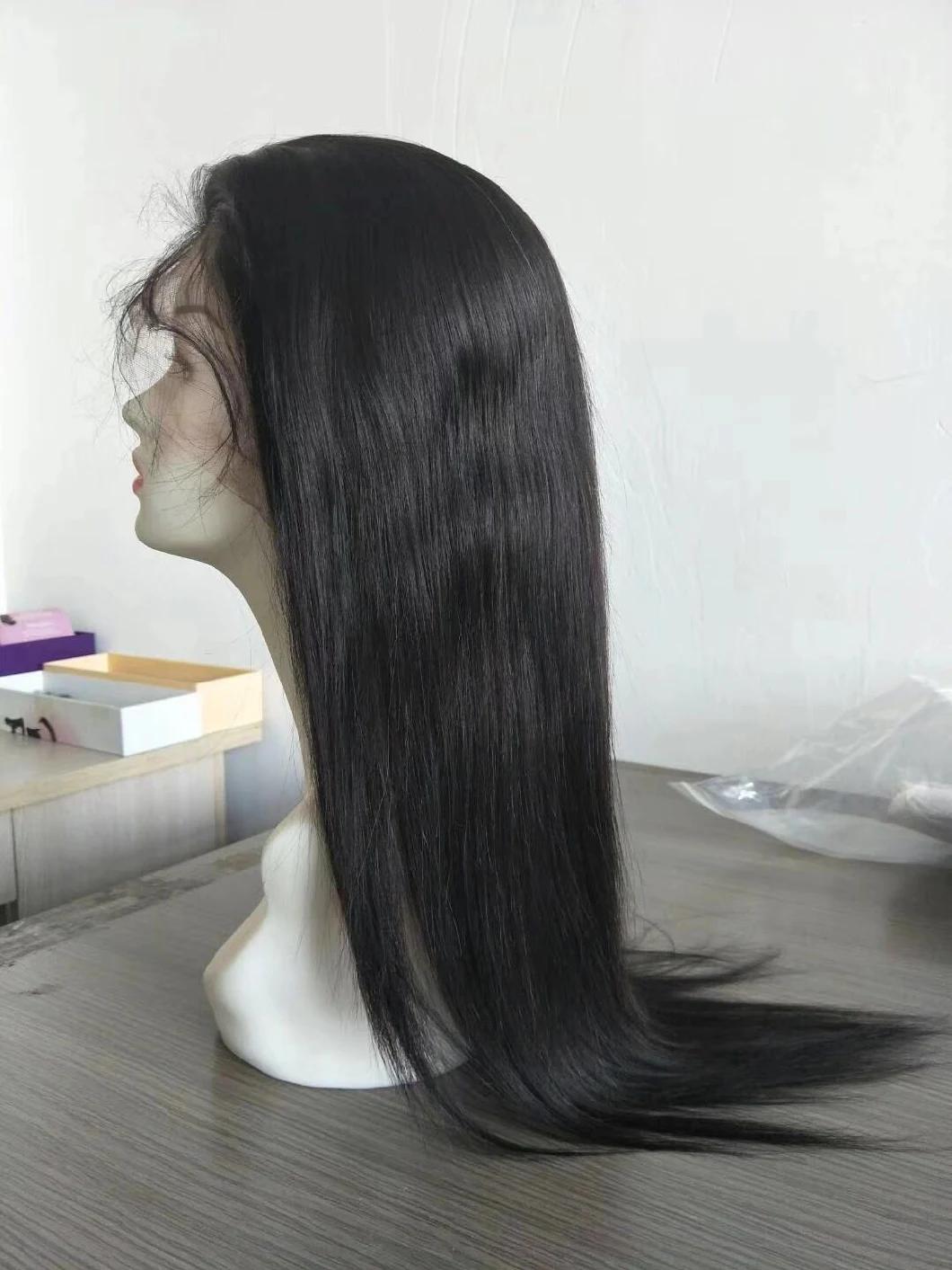 Cuticle Aligned Hair Soft Straight Human Hair Lace Wig