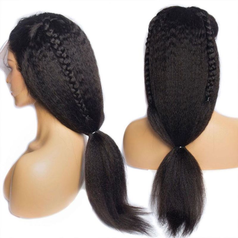 Kinky Curly Yaki 13X4 Lace Front Human Hair Wigs for Black Women 20-30 Inch Human Hair Wigs Brazilian Frontal Wig