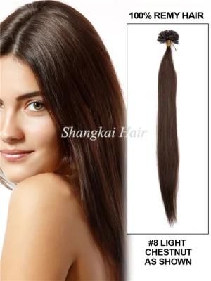 Silky Straight Hair Nail Tip Hair Extension Keratin Hair Extension