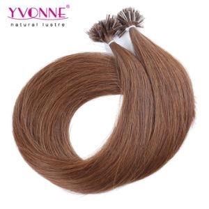 Color #4 Prebond U Tip Human Hair Extensions