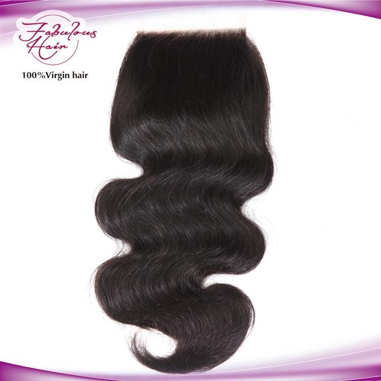 Unprocessed Virgin Human Hair 4*4 Body Wave Lace Closure