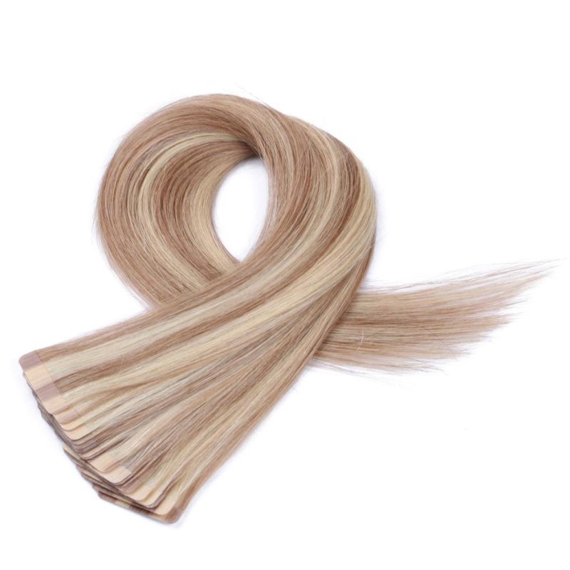 Pre Bonded Flat Tip Hair Extensions 14" 18" Machine Remy Hair Straight Capsules Keratin Fusion Hair Blonde
