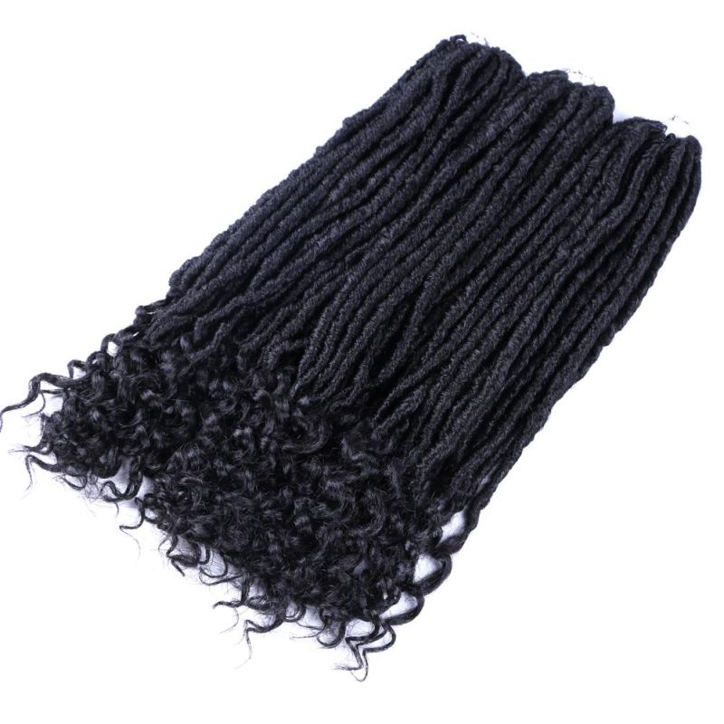 18 Inch 24 Strands Dreadlocks Hair Extensions Goddess Faux Locs Crochet Hair