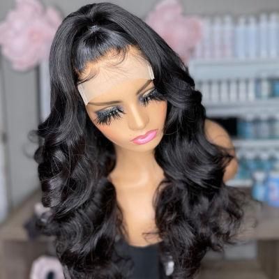 Unprocessed Brazilian Virgin Raw Human Hair Transparent Swiss Lace Front Wig Baby Hair