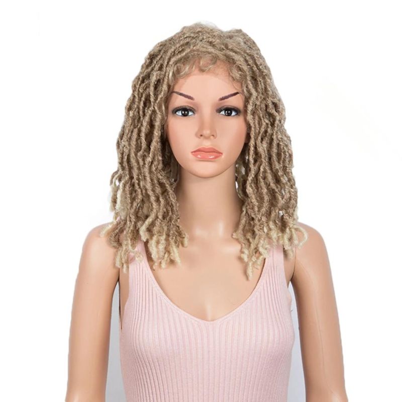 Dreadlock Braids Wig for Black Women Crochet Twist Dreadlock Hair Wig Twists Fiber Hair Synthetic Hair Lace Front Hair Wigs