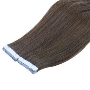 Natural Color Straight Remy Hair Tape in Human Hair Extensions 12 Inch