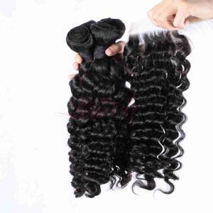 Deep Wave Lace Frontal Closure 100% Brazilian Virgin Hair