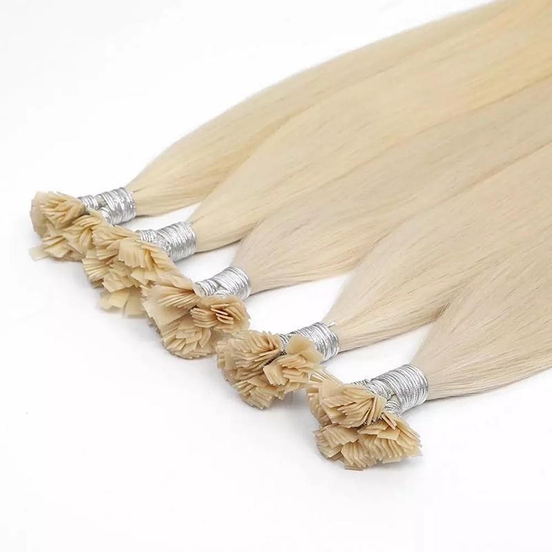 U Tip Keratin Hair Extension Machine Remy Human Hair Pre-Bonded Fusion Hair 50g 100% Real Human Hair for Woman Nail Tip