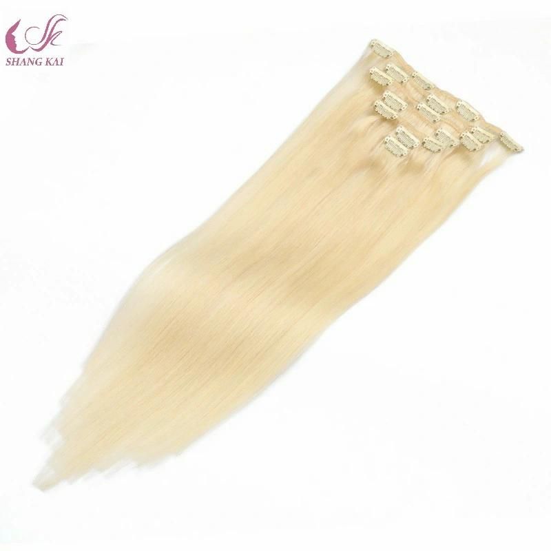 Full Head Deluxe Size Clips Human Hair Extension