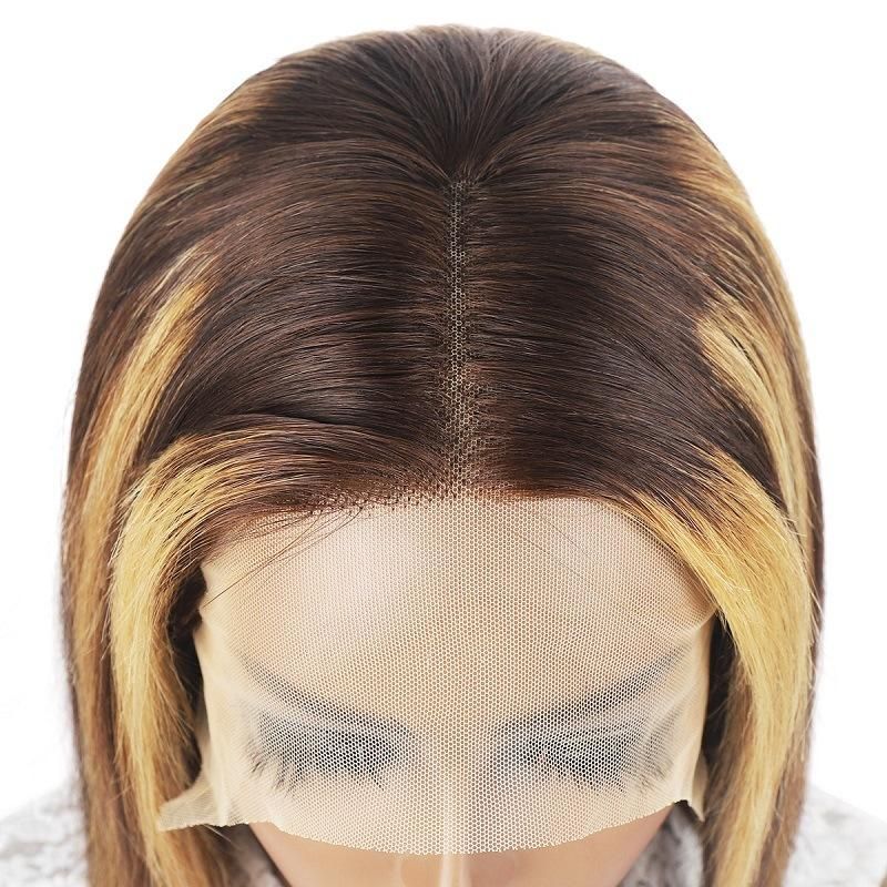 Kakiifashion Hair Factory Wholesale Human Hair Highlight P4/27 Bob Wig