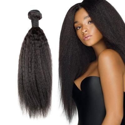 Luxuve Cheap Wholesale Kinky Straight Virgin Human Hair Bundles Cuticle Aligned Double Drawn Raw Indian Single Donor Hair Extension