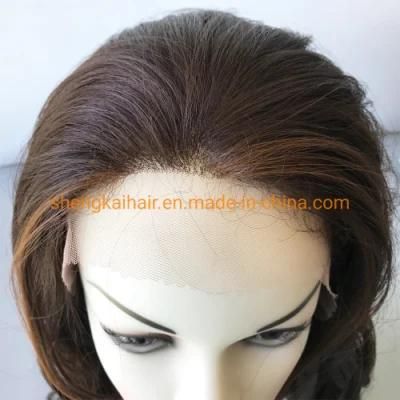 China Wholesale Good Quality Handtied Heat Resistant Futura Synthetic Lace Front Wigs 594