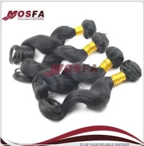 5A Grade Virgin Brazilian Human Hair Extension, Machine Made Hair Weft (MSHT6501)