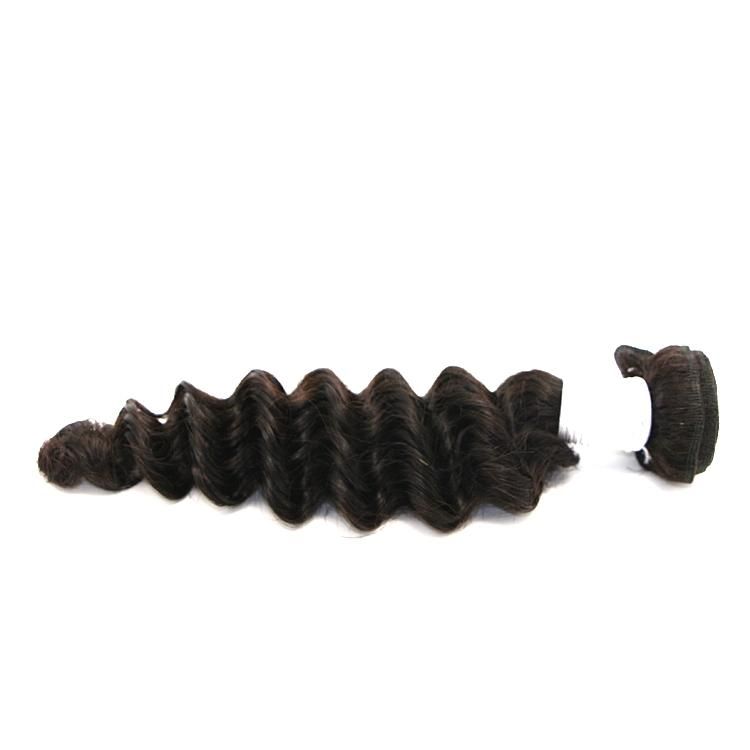 Brazilian Deep Wave Virgin Hair Weave Products, Unprocessed Remy Human Hair Extensions