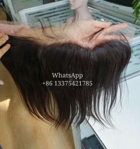 100% Remy Brazilian Human Transparent Lace Frontal for Natural Black Color