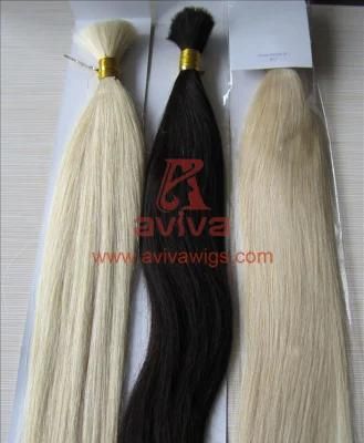 Chinese Virgin Remy Cuticles Intact Hair Extention Raw Human Hair Bulk