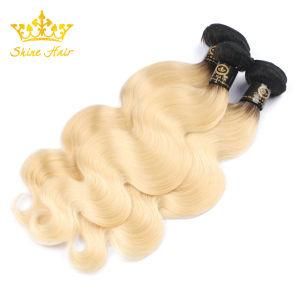 Unprocessed Virgin Human Hair Bundle with Blond Color Body Wave Hair Weft