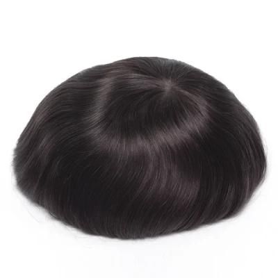 Real Human Hai R- Ultra Thin Skin Base - Men&prime;s Toupee - Created by Master Craftsmen