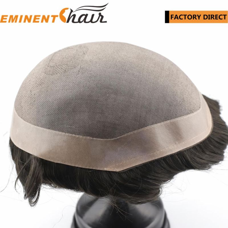 Factory Direct Fine Mono Human Hair Men′ S Hair Piece