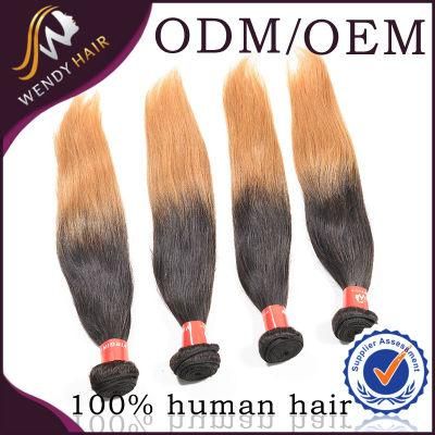 Peruvian Virgin Ombre Color Straight Hair Weaving