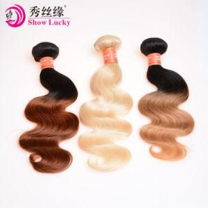 Unprocessesd European Virgin Hair Extensions Body Wave Ombre Human Hair Bundles