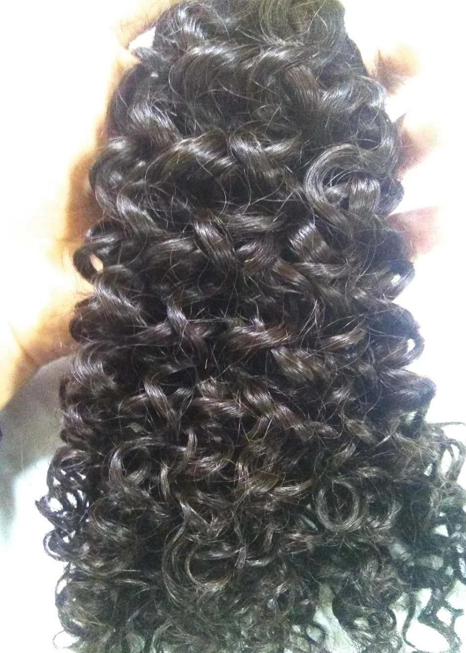 Sample Available Jerry Curly Unprocessed Hair Extension