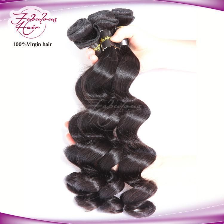 Fbl Hair 100% Malaysian Loose Wave Virgin Hair Weaving Weft