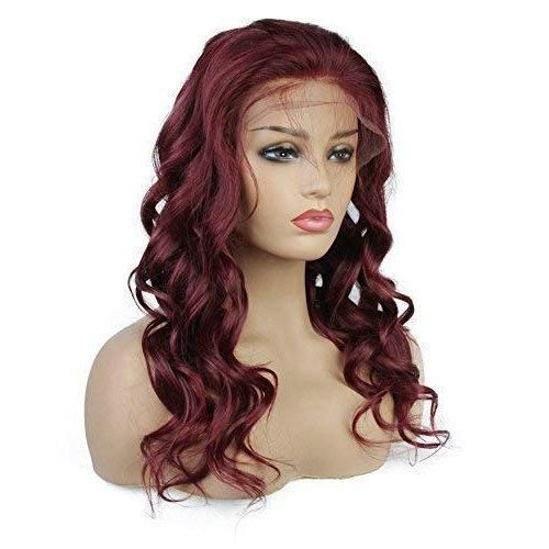 Kbeth Red Wine Boday Wave Wigs for Women HD Lace Frontal 100% Virgin Natural Human Hair Extension Wig for 2021 Summer