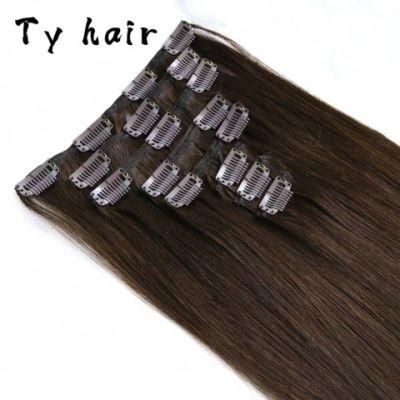 Wholesale Factory Price Seamless Remy Human Hair Dubai Clip Hair Extensions Virgin Hair Made in China