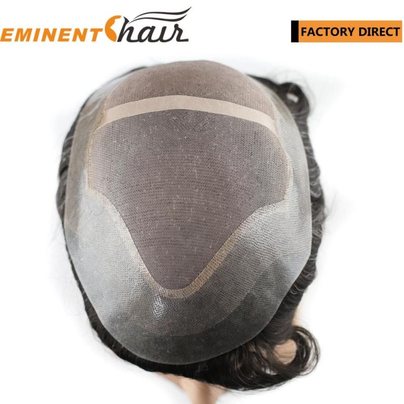 Hair Manufacturer Mono Men′ S Human Hair Toupee