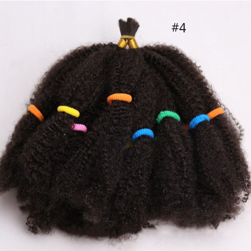 Afro Kinky Bulk Synthetic Hair 14" Crochet Braid Hair for Women Hair Extensions
