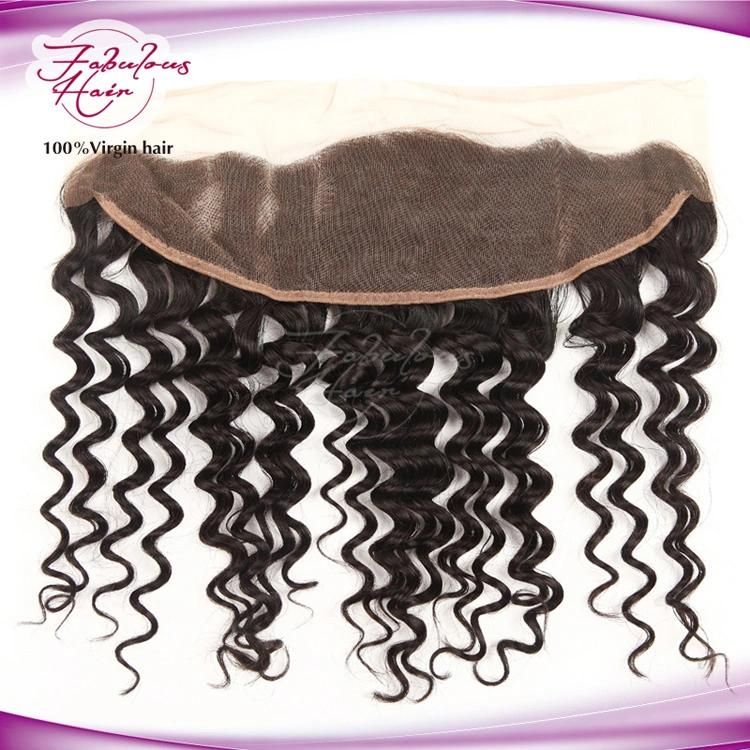 100% Virgin Human Hair Brazilian Deep Wave 13*4 Lace Frontal