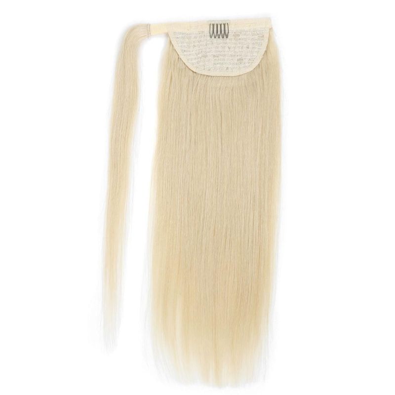 Quality Indian Remy Human Hair Drawstring Ponytail/ Wrap Around Ponytail Hair Extensions