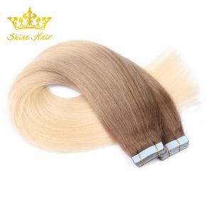 100% Virgin Human Hair Extension with Tape in Hair Extension Silk Straight No Dry