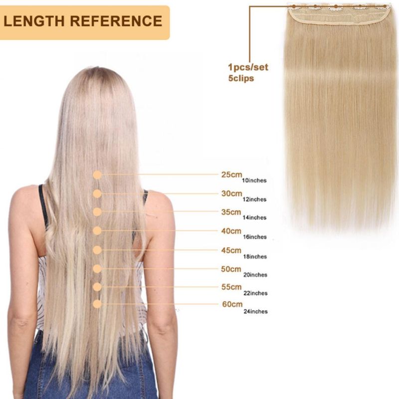 10-24 Remy Brazilian Human Hair Clip in Straight Clip in Human Hair Extensions Around Head Hair Extensions Multi Color 18 Inches