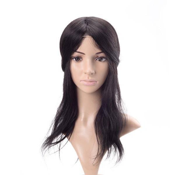Custom Ladies Braided PE Line Integration Hair Replacement with Mono Top